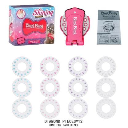 ✨Glitter Diamond Styling Tools Hair Gemstone Styling Set to light up girls' hair, clothes, accessories, No Heat Required Hair Styling Accessories