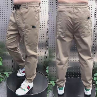 Men’s High Stretch Multi-Pocket Skinny Cargo Pants