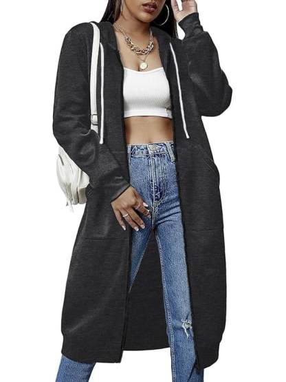 Women Casual Zip up Hoodies