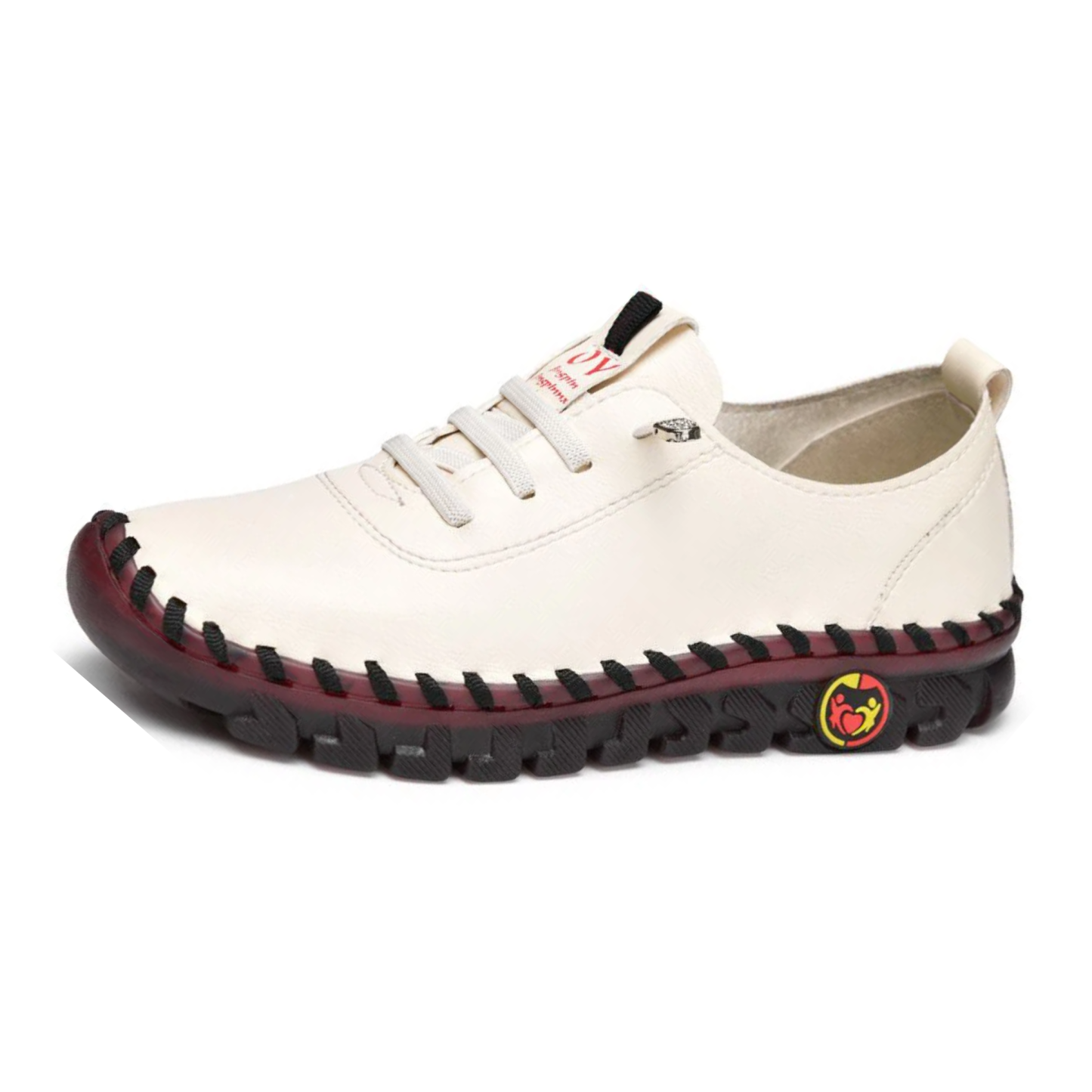Orthopedic Shoes For Women Soft Non-slip Lace Up Arch-support Leather