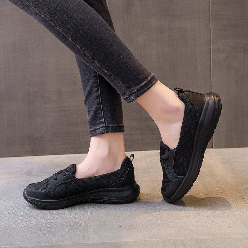 Orthopedic Women Shoes Breathable Slip On Arch Support Non-slip