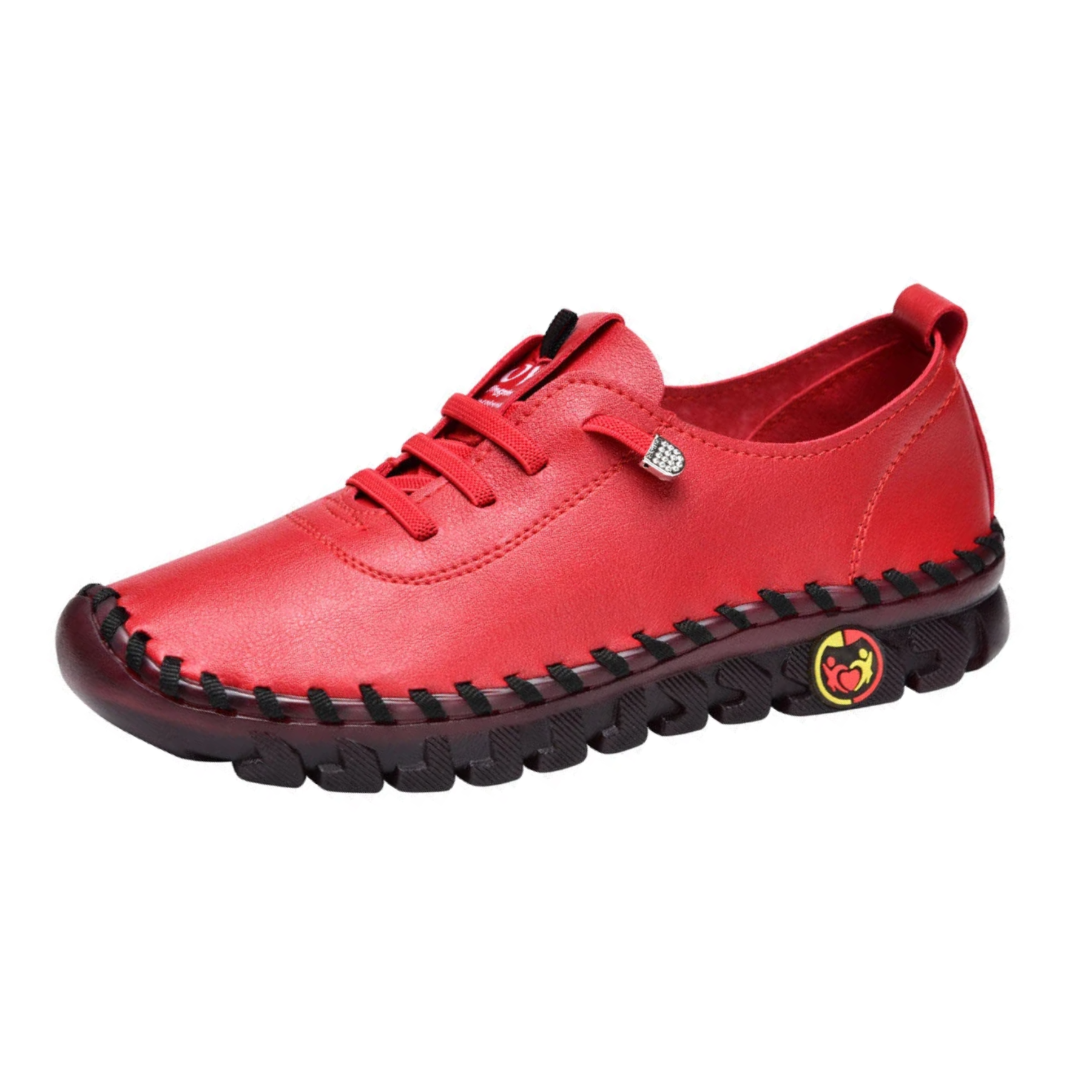 Orthopedic Shoes For Women Soft Non-slip Lace Up Arch-support Leather Fashion