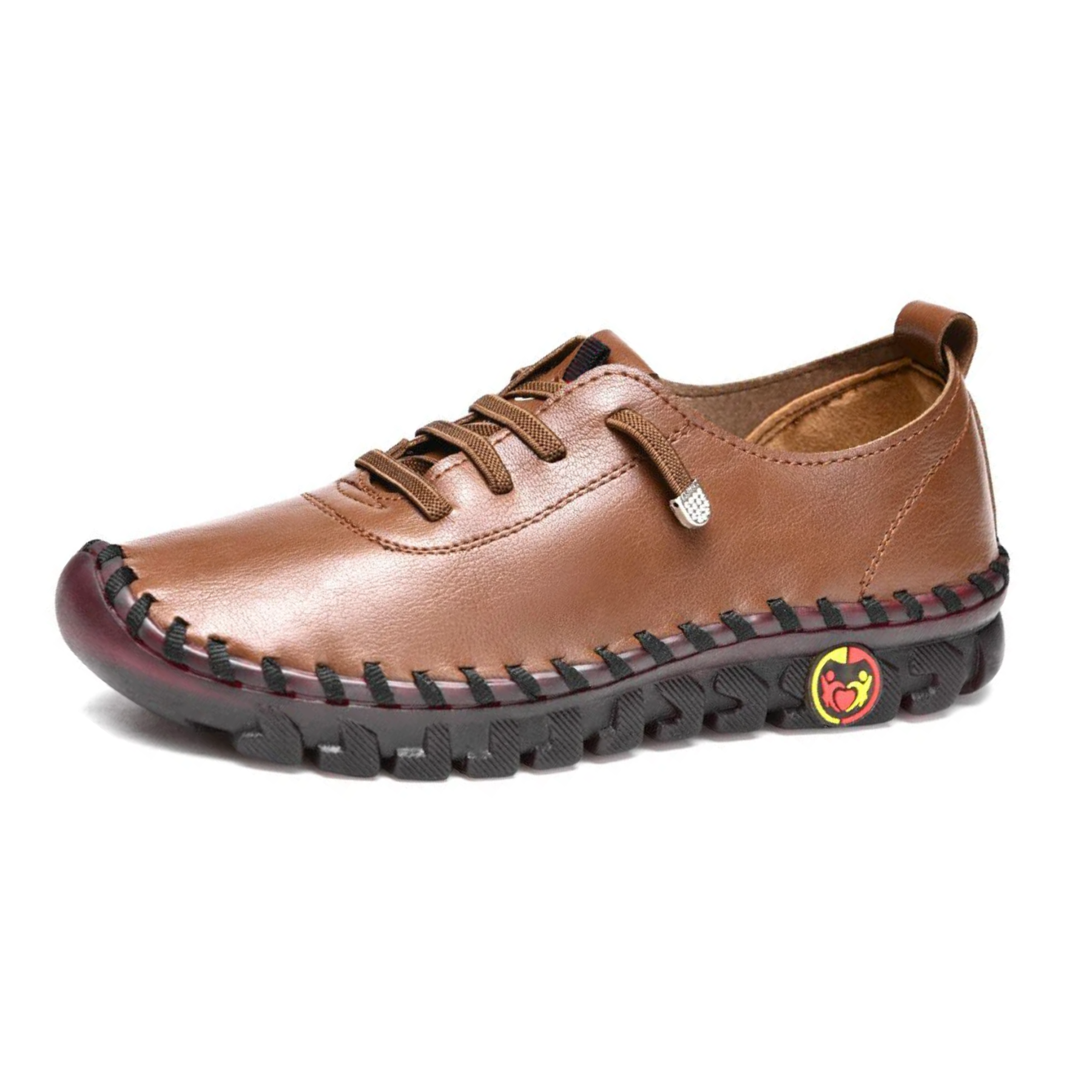 Orthopedic Shoes For Women Soft Non-slip Lace Up Arch-support Leather Fashion