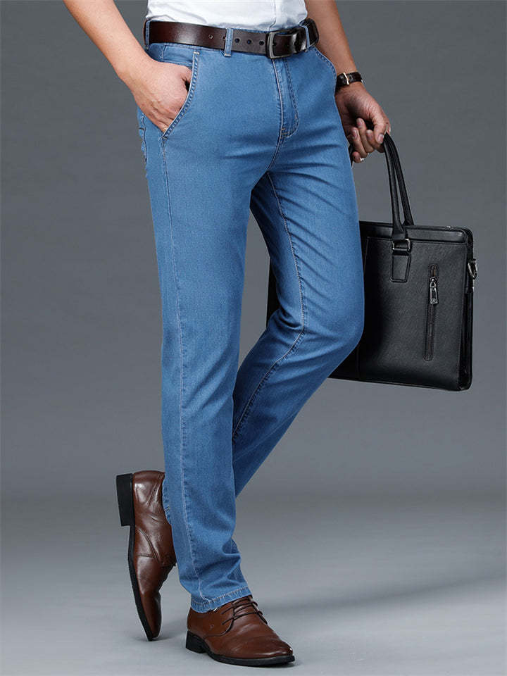 Comfort High Waist Silky Anti-wrinkle Jeans for Men