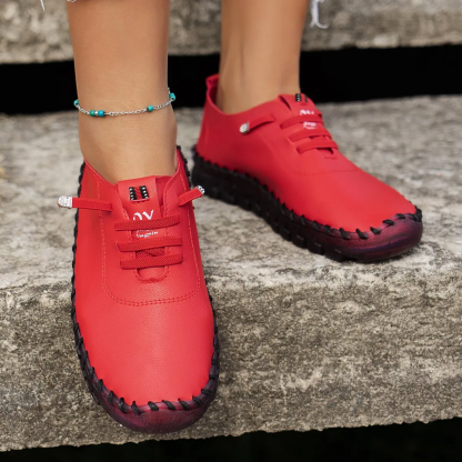 Orthopedic Shoes For Women Soft Non-slip Lace Up Arch-support Leather Fashion