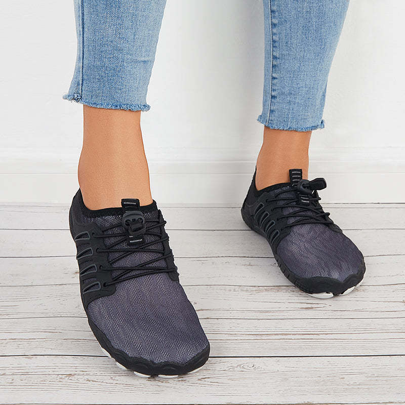 Women Splicing Knit Water Shoes Quick Drying Aqua Sneakers