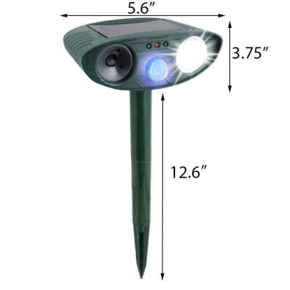 Solar Animal Repeller Ultrasonic Outdoor Animal Repellent - Get Rid of Deer, Raccoons, Woodpeckers, Squirrels, Rodents, and Other Unwanted Guests