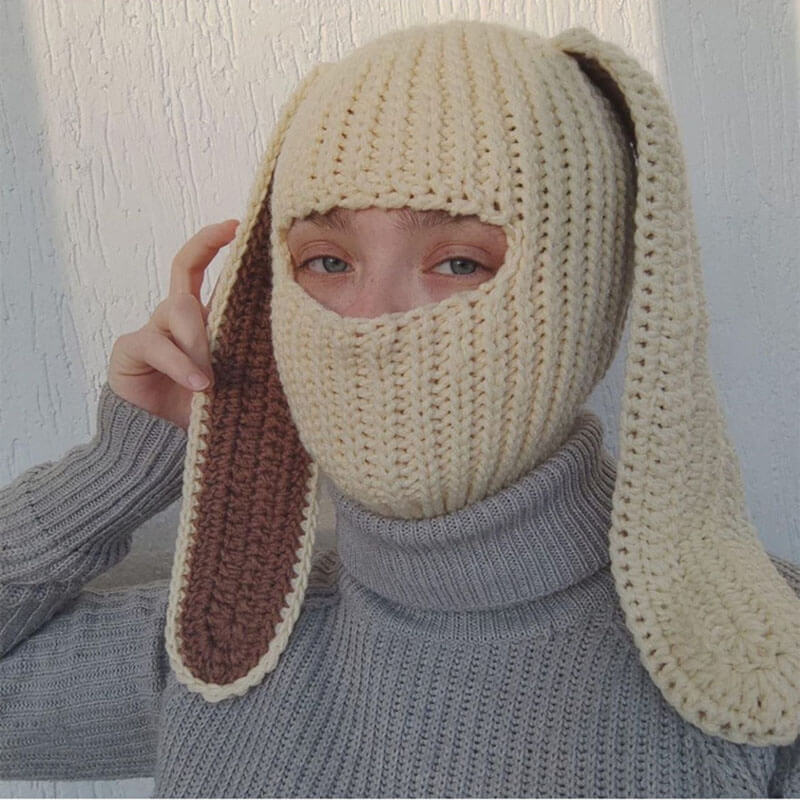 Rabbit Ears Crochet Warm Hats