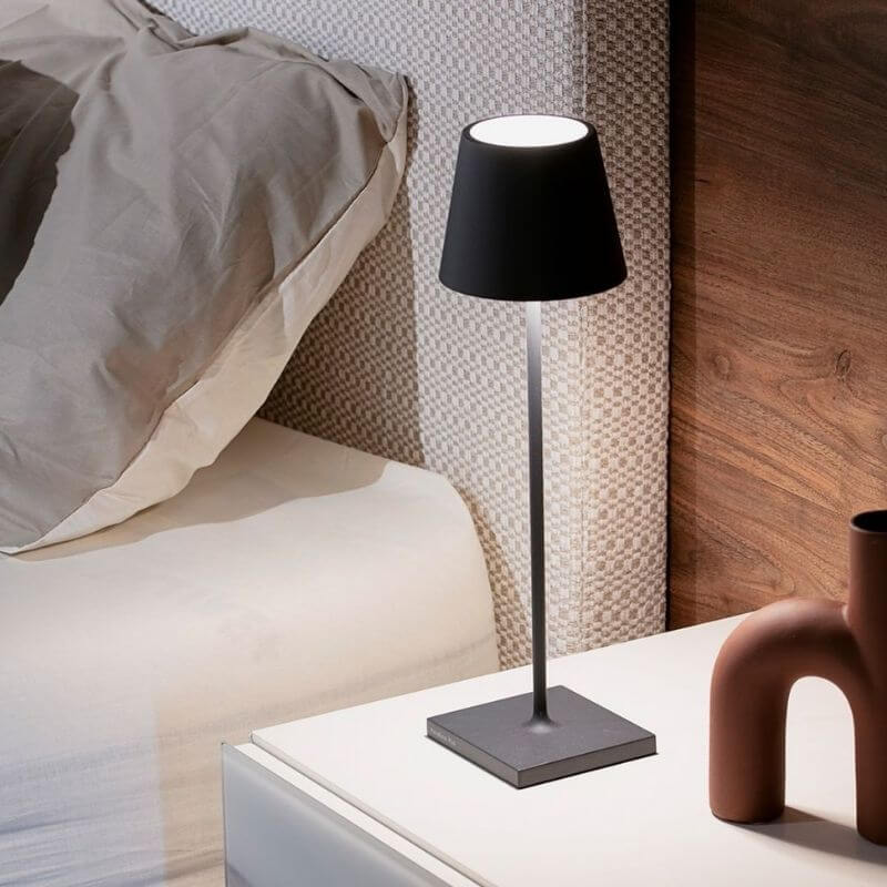 Mini Metal Cordless Table Lamp - Portable & Rechargeable Touch Dimmable Desk Light