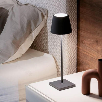 Mini Metal Cordless Table Lamp - Portable & Rechargeable Touch Dimmable Desk Light