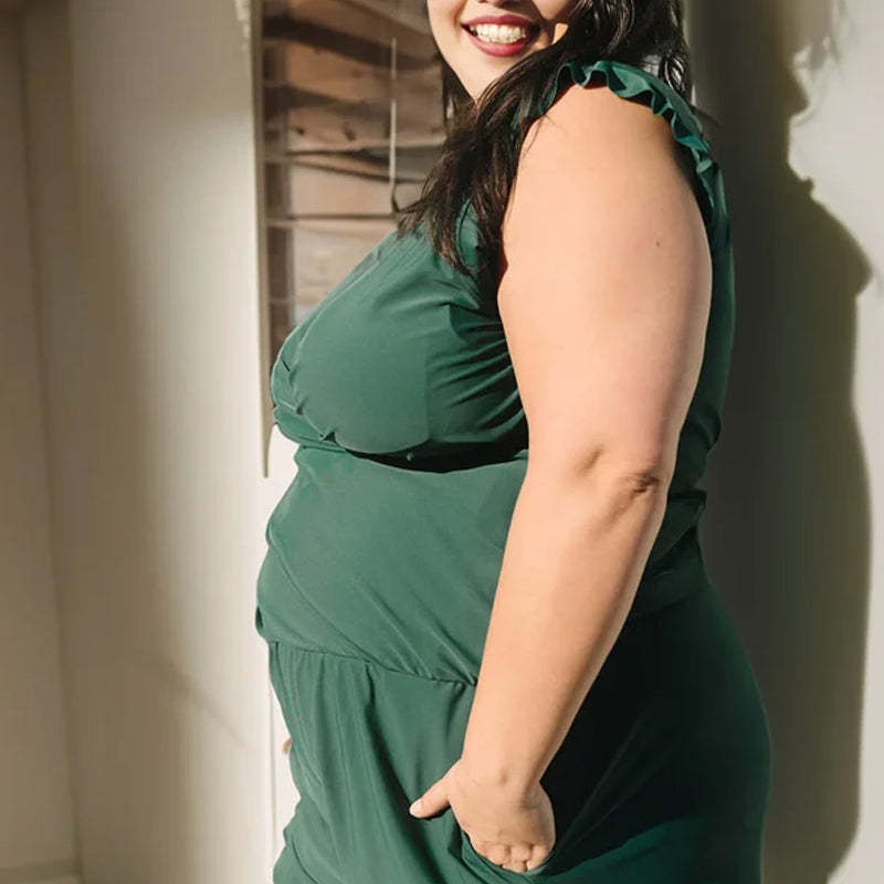 Swim Romper Built-in Bra