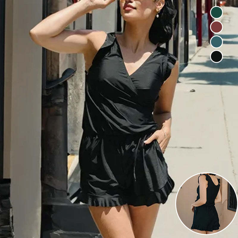 Swim Romper Built-in Bra