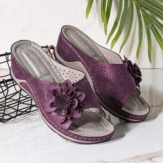 Leather Soft Footbed Orthopedic Arch-Support Sandals