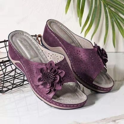 Leather Soft Footbed Orthopedic Arch-Support Sandals