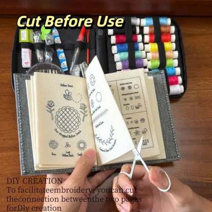 ✨All-in-One Embroidery Stitch Book & Sewing Kit (86 PCS)