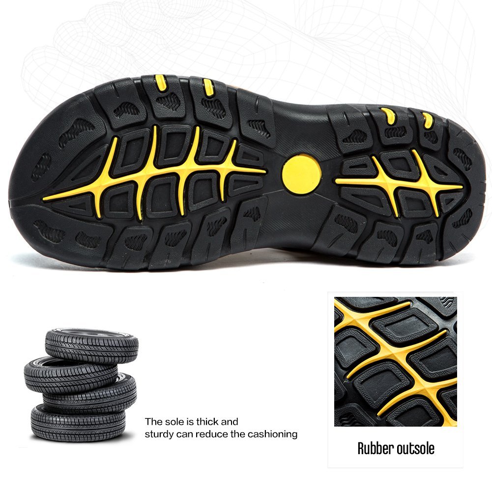 (👨‍⚕️Effect: Relieves Foot Pain) Men's Orthopedic Support Non-slip Sport Sandals Lightweight Trail Hiking Leather Sandals
