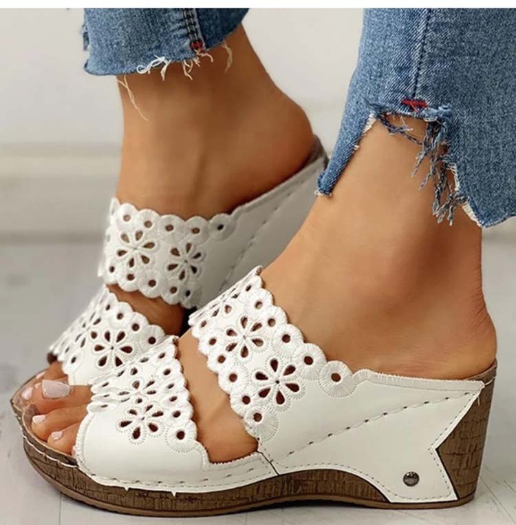 Leather Soft Footbed Orthopedic Arch-Support Sandals