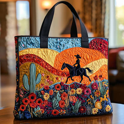 Horse Quilted Tote Bag NCU0VT202