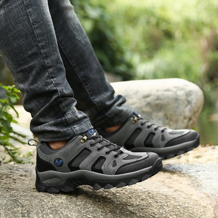 (Cleveland Clinic Recommended) Men's Genuine Leather Comfort Orthopedic Walking Shoes