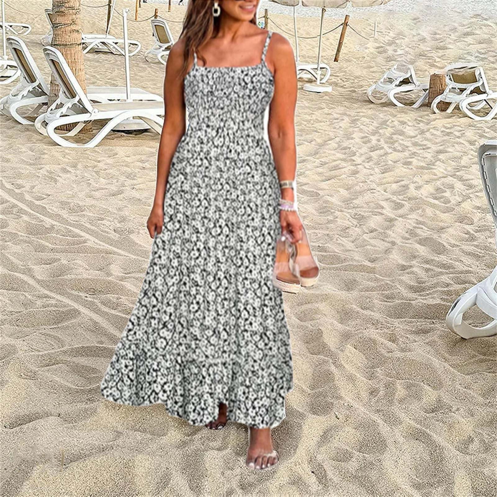Floral Spaghetti Strap Maxi Dress