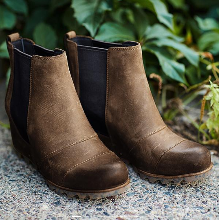 Women Winter Slip On Wedge Boots