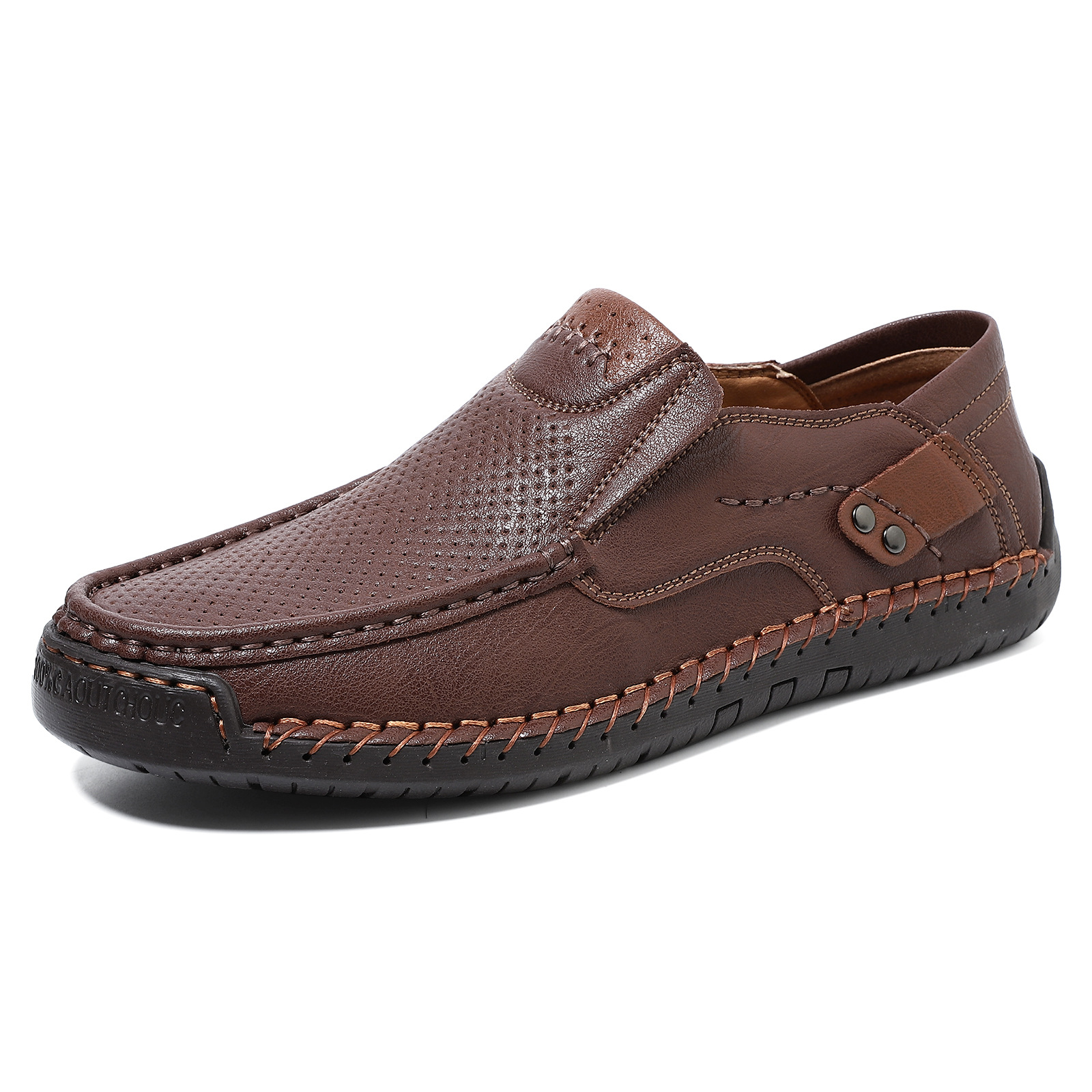 Men's Handmade Cutout Loafers