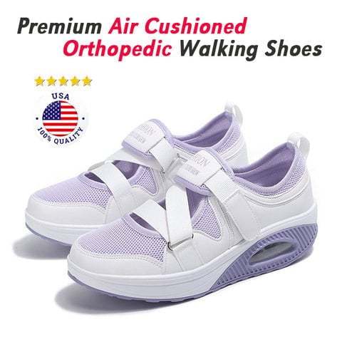 Women Orthopedic Shoes, Wide Adjusting Soft Comfortable Diabetic Walking Shoes