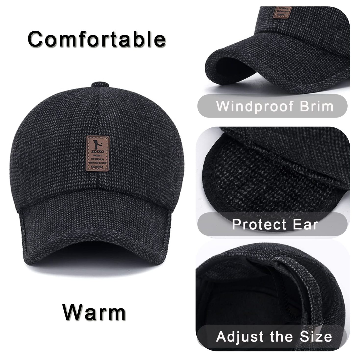 Winter Lightweight and Warm Baseball Cap
