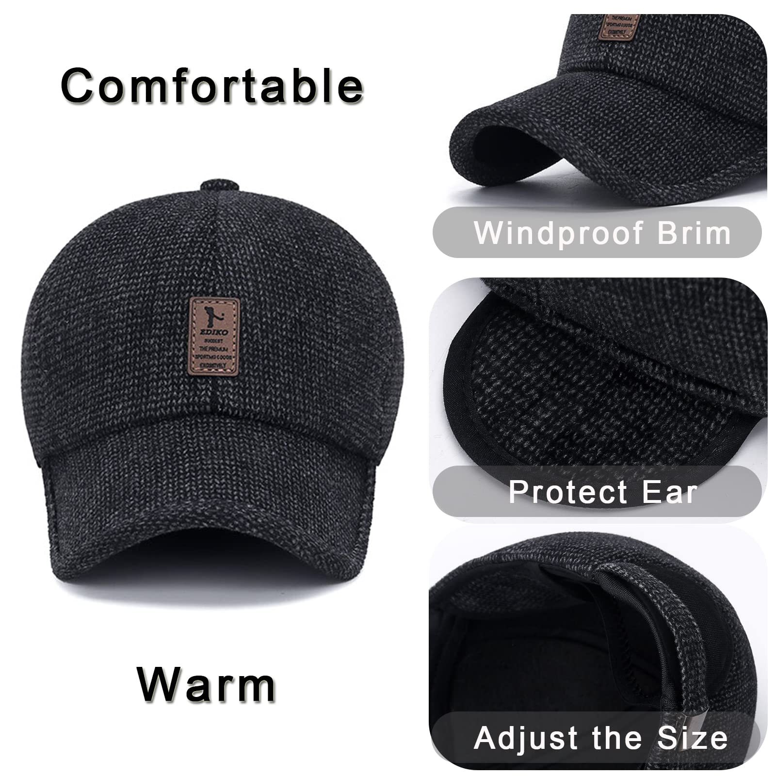 Winter Lightweight and Warm Baseball Cap