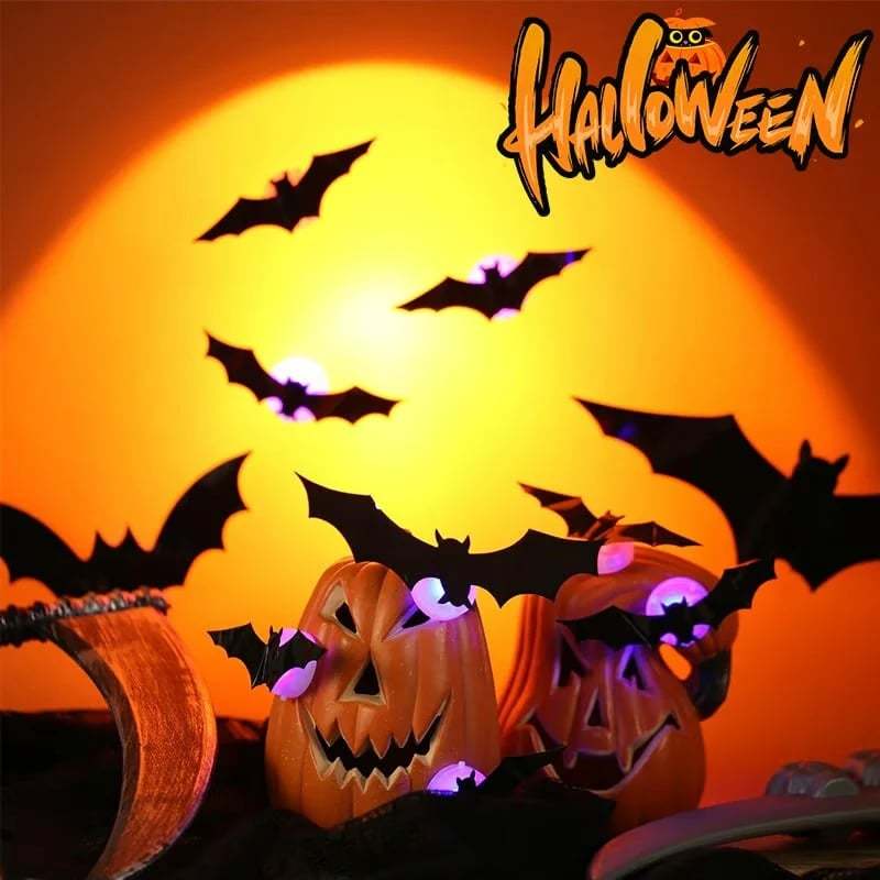 Halloween 3D Lighted Bats