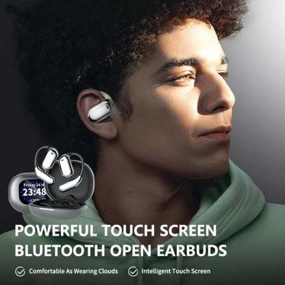 🔥True Powerful Bluetooth 5.4 Open Ear Earbuds, IPX5 Waterproof