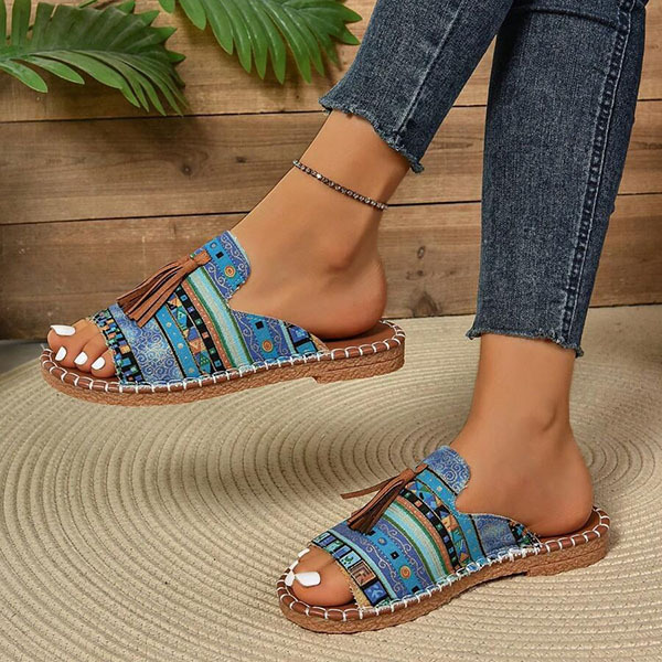 🔥Last Day Promotion 50% OFF - Women's Comfortable Tassel Flat Sandals