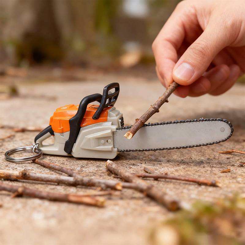 🔧 Chainsaw Keychain | Portable Chainsaw Key Ring