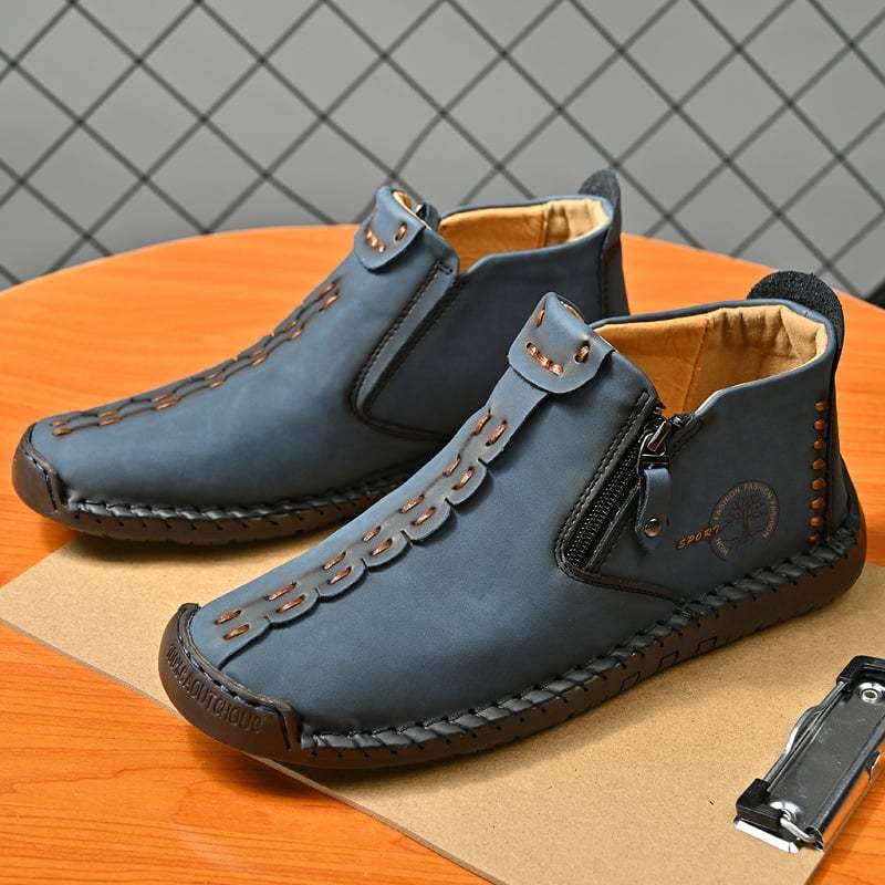 Women’s Casual Fashion Non-slip Leather Medieval Slip-on Boots