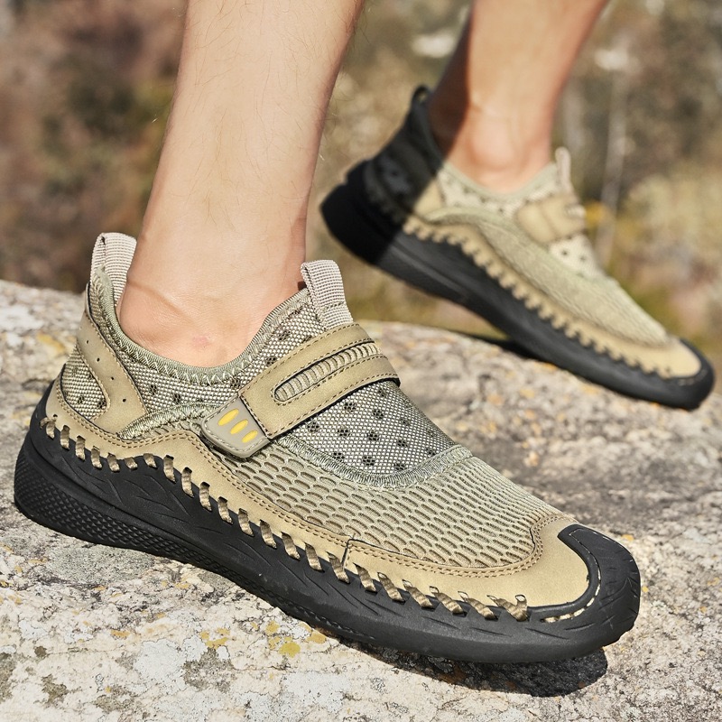 ⏰Last Day! 60% OFF 🔥Enjerr® Men's Handcrafted Genuine Leather Breathable Outdoor Sneakers