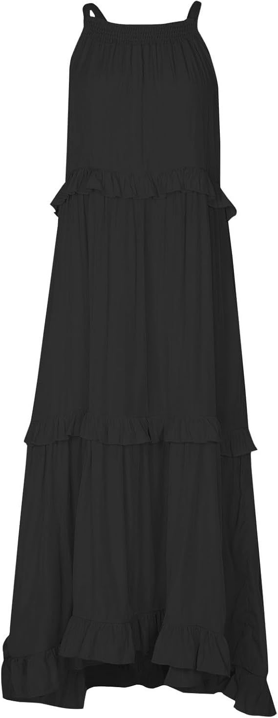 Beach dresses with ruffles