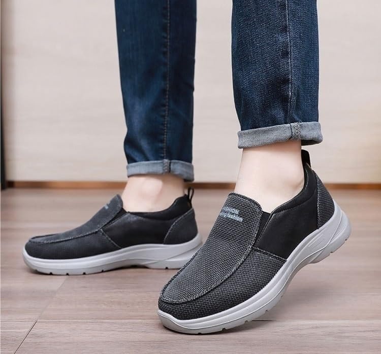 LAST DAY 60% OFF🔥Men's Arch Support Slip-On Loafers, EVA Boat Shoes,Orthopedic Walking Shoes