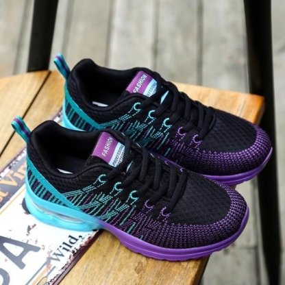 WOMEN SNEAKERS AIR SOLE ATHLETIC RUNNING SHOES LACE-UP BREATHABLE JOGGING SHOES LEISURE OUTDOOR SNEAKERS