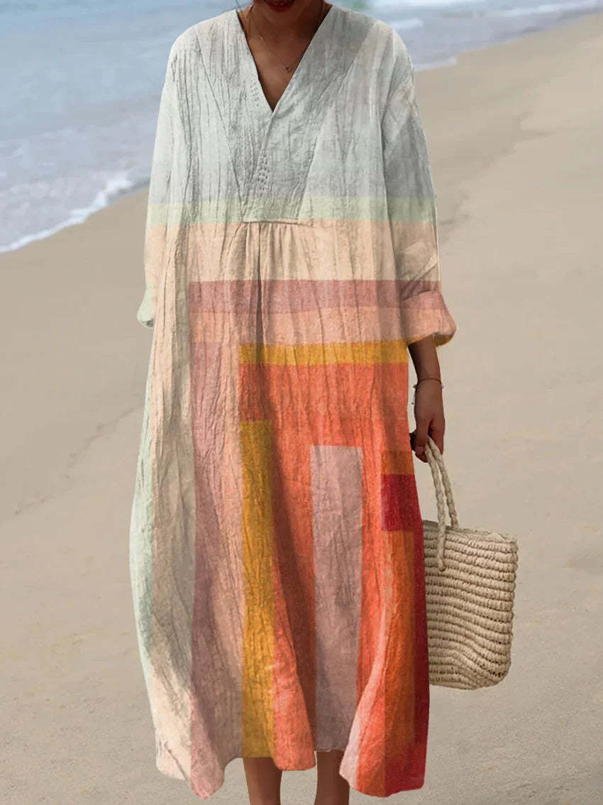 Bea - Relaxed Fit Colorful Flowy Dress