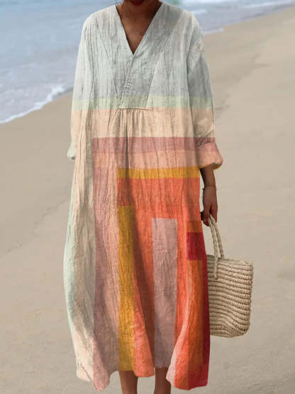 Bea - Relaxed Fit Colorful Flowy Dress