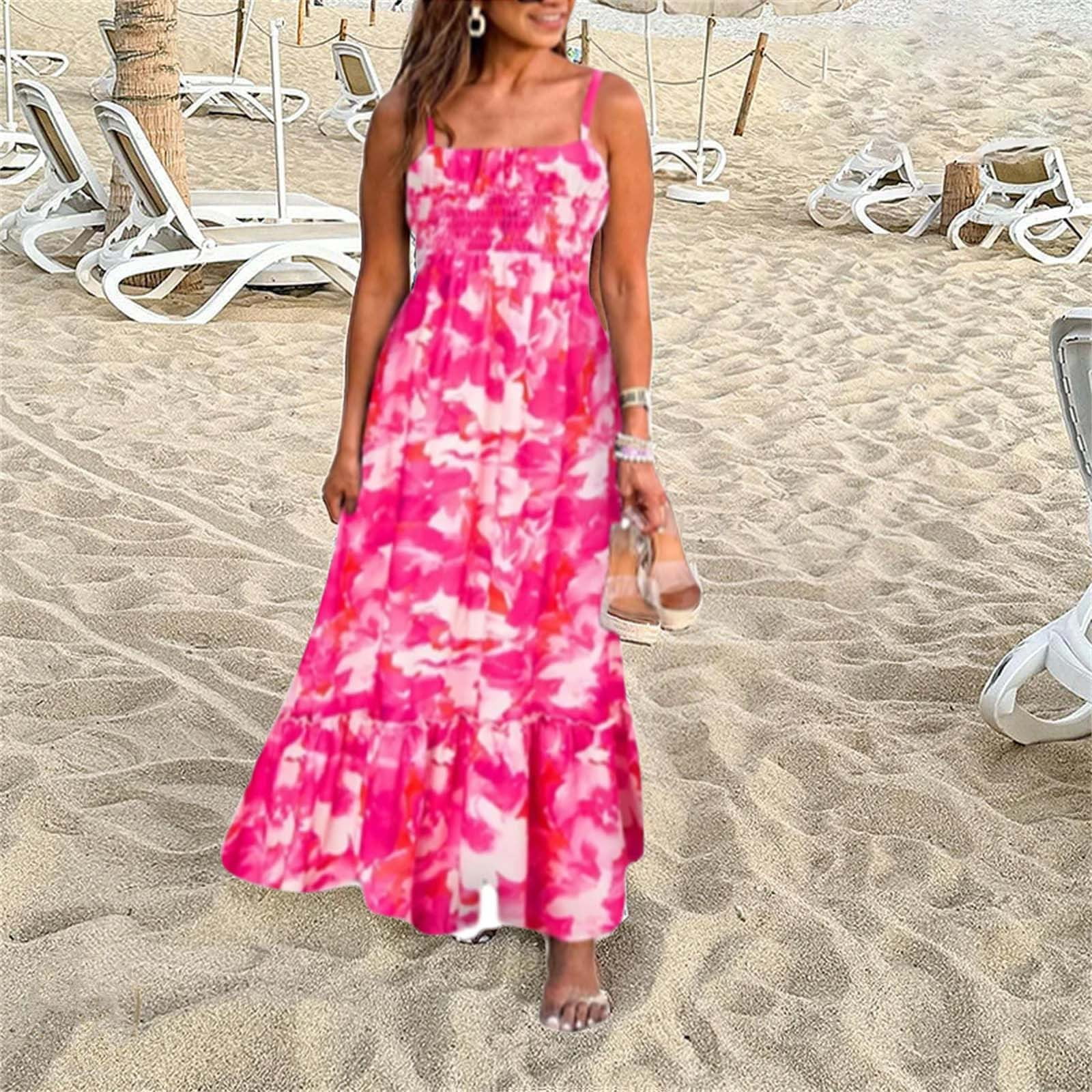 Floral Spaghetti Strap Maxi Dress