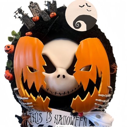 Nightmare Pumpkin Wreath