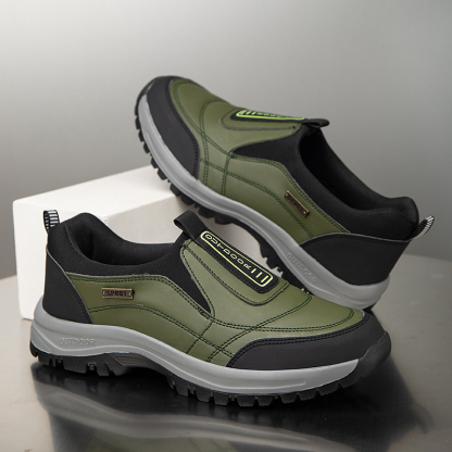 2025 Men's Lightweight Extra Wide Width Orthopedic Hands-Free Foot Pain Relief Slip-on Shoes