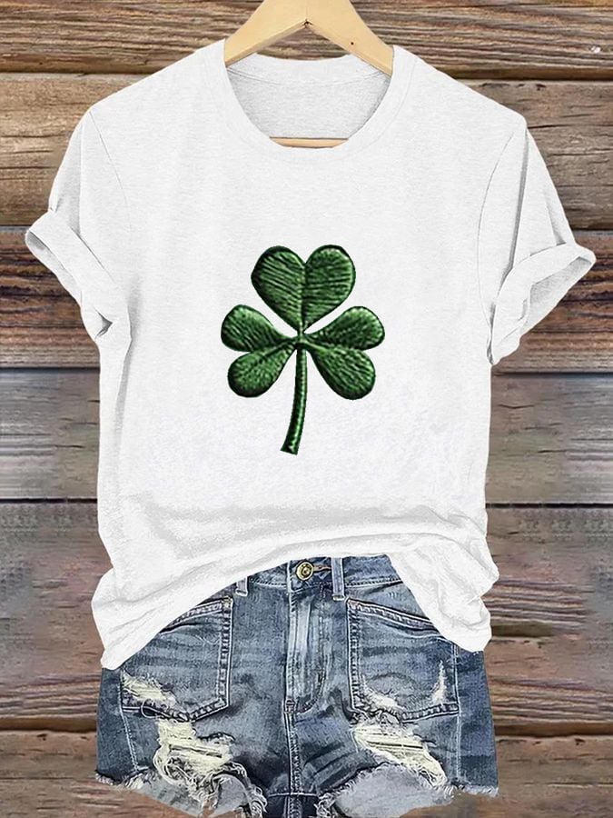 Women's St. Patrick's Day Printed Casual T-Shirt
