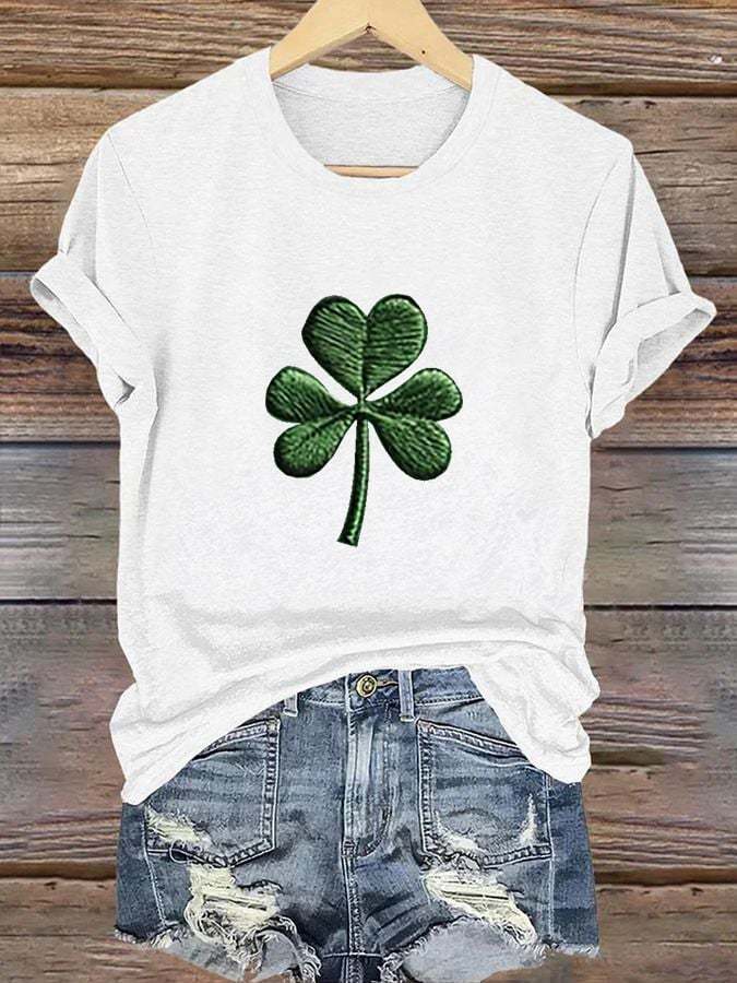 Women's St. Patrick's Day Printed Casual T-Shirt