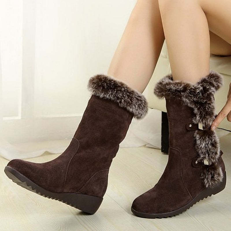 Mid-Calf Orthopedic Boots Fur New Trend 2024 Winter Shoes