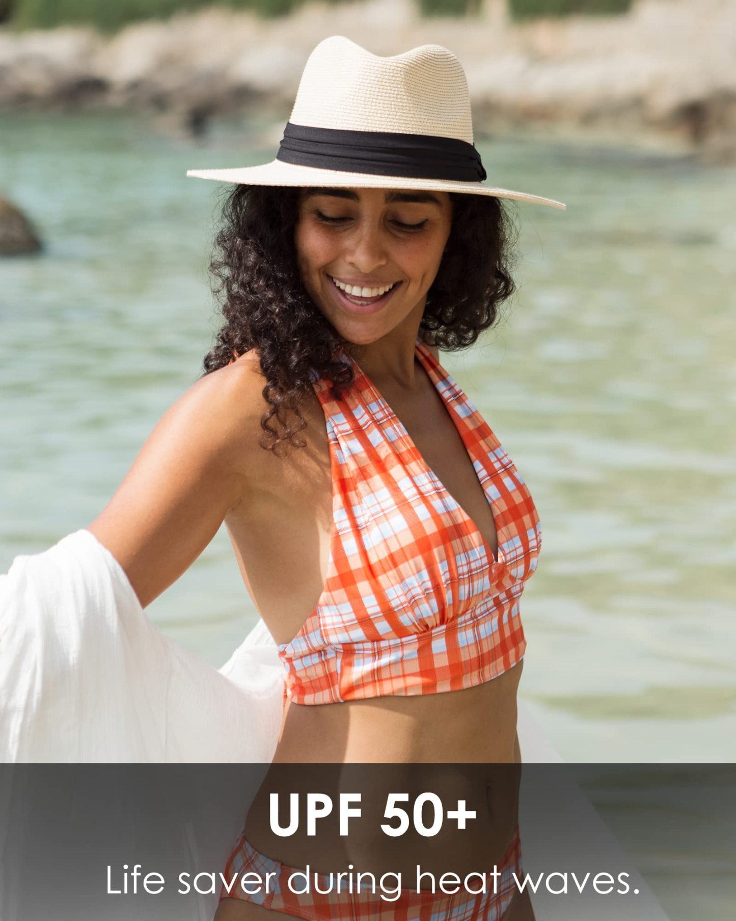 Packable Straw Fedora Panama Sun Summer Beach Hat Cuban Trilby