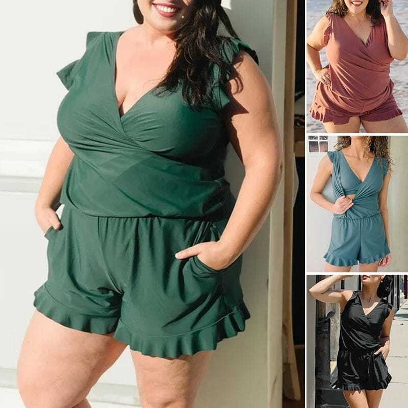 Swim Romper Built-in Bra