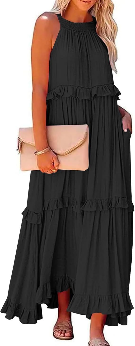 Beach dresses with ruffles