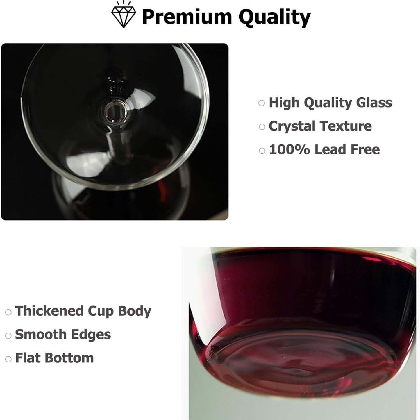 Exclusive creativity-14 oz Upside Down Wine Glass